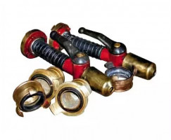 Fire hose couplings and nozzles